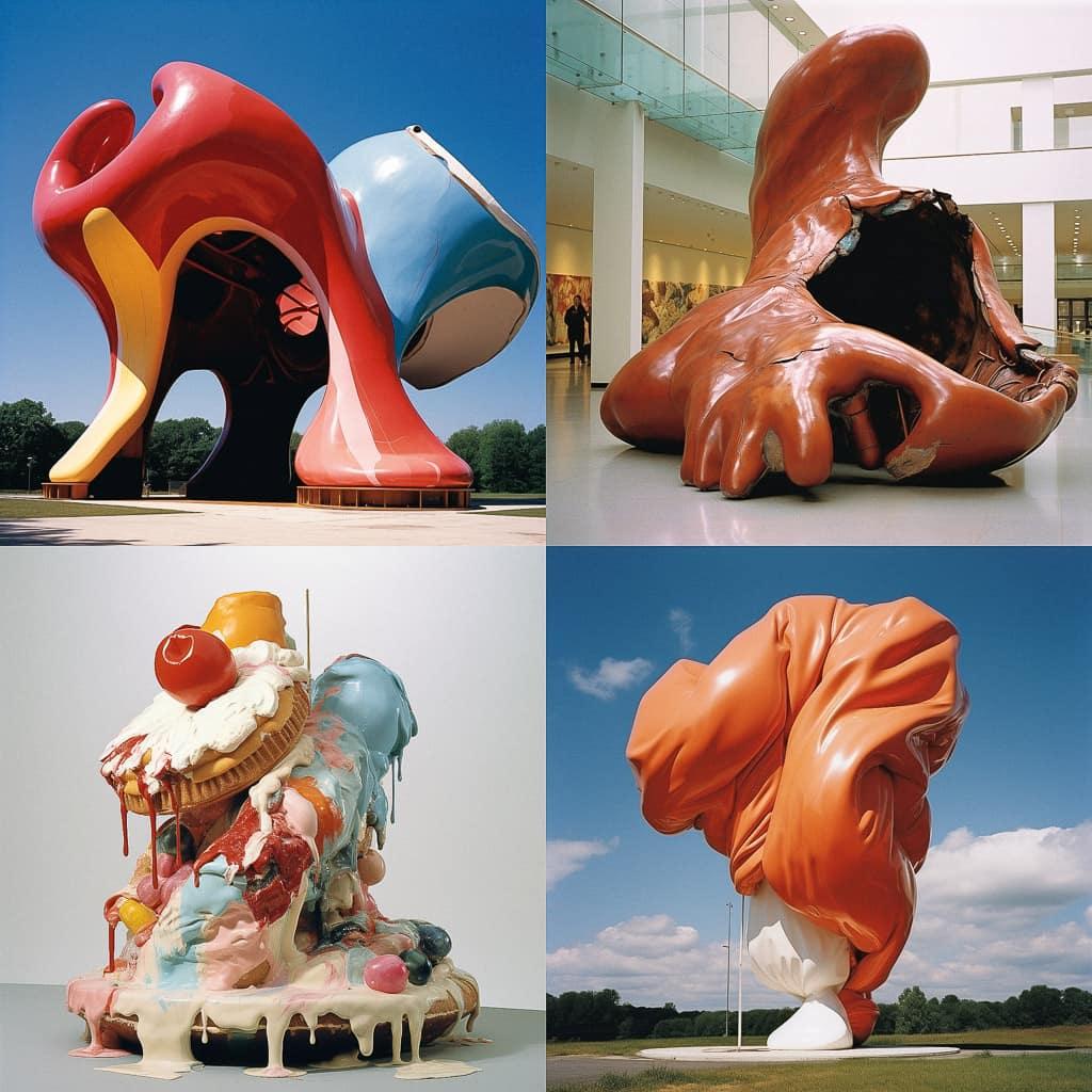 Claes Oldenburg style, Midjourney V5.2, render 1 of 4