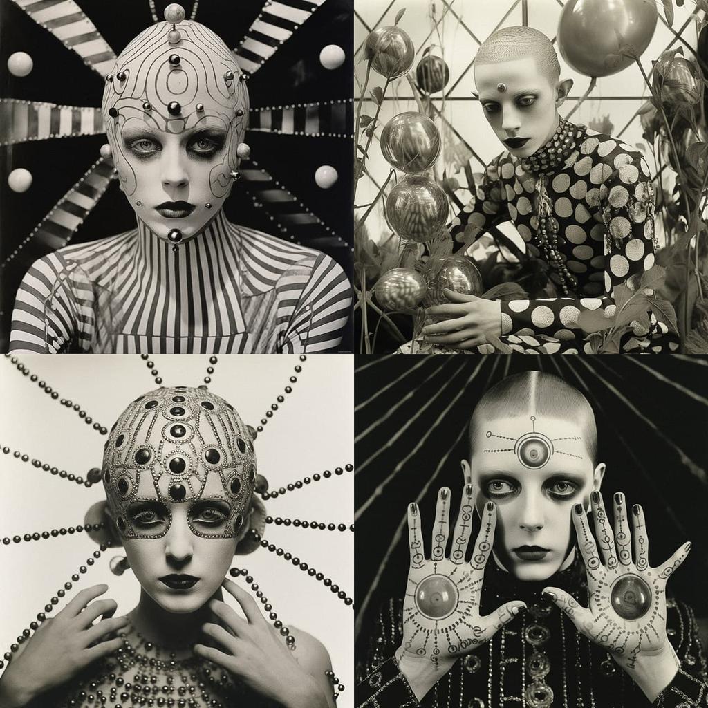 Claude Cahun style, Midjourney V5.2, render 1 of 4
