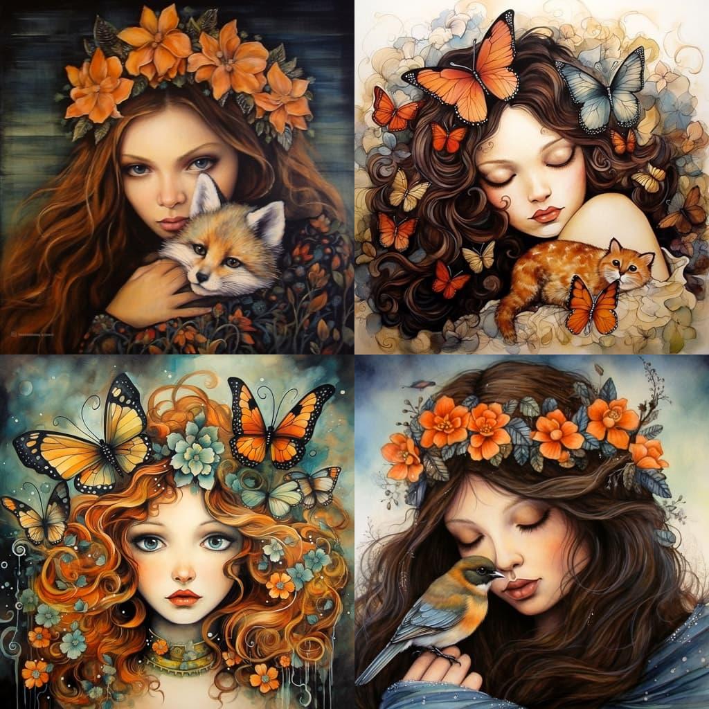 Claudia Tremblay style, Midjourney V5.2, render 1 of 4