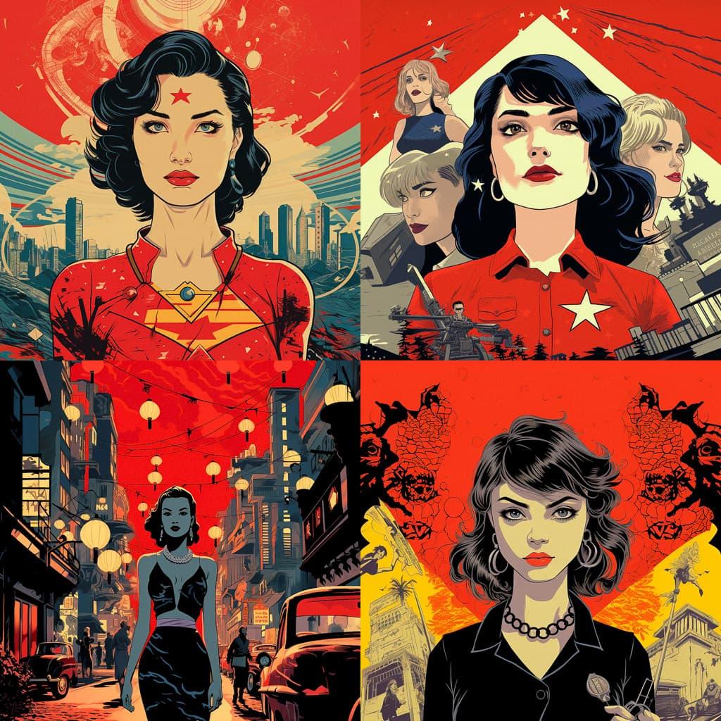 Cliff Chiang style, Midjourney V5.2, render 1 of 4