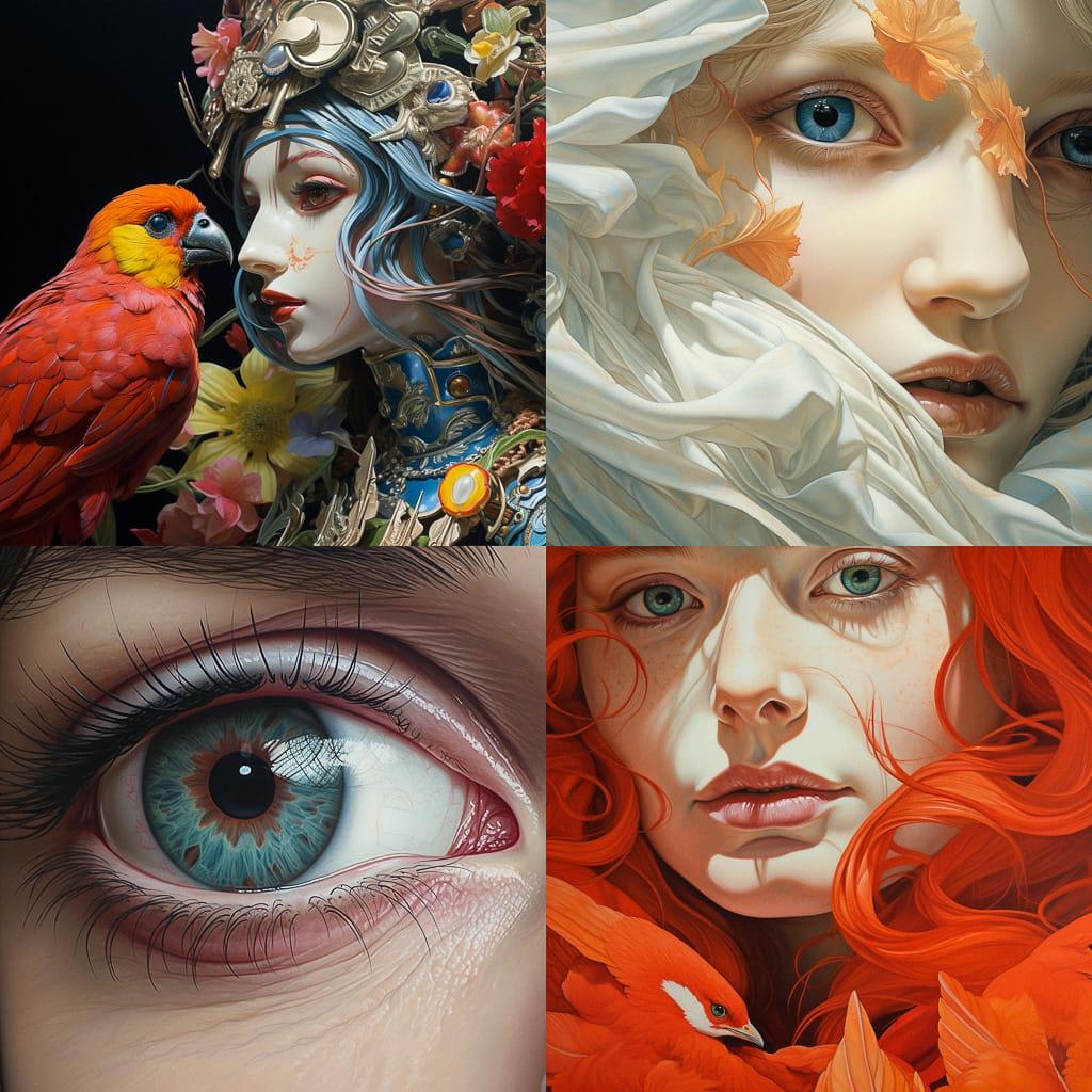 Close-up view style, Midjourney V5.2, render 1 of 4