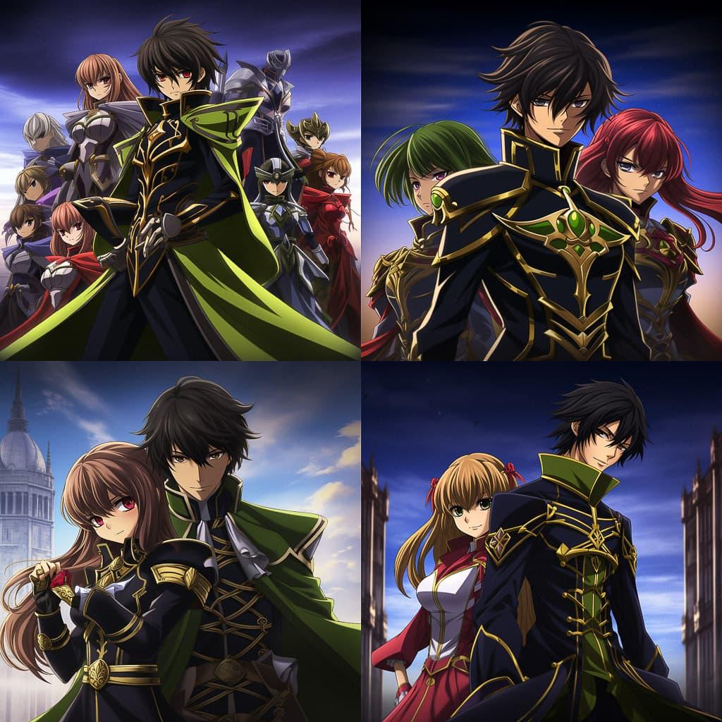 Code Geass style, Midjourney V5.2, render 1 of 4