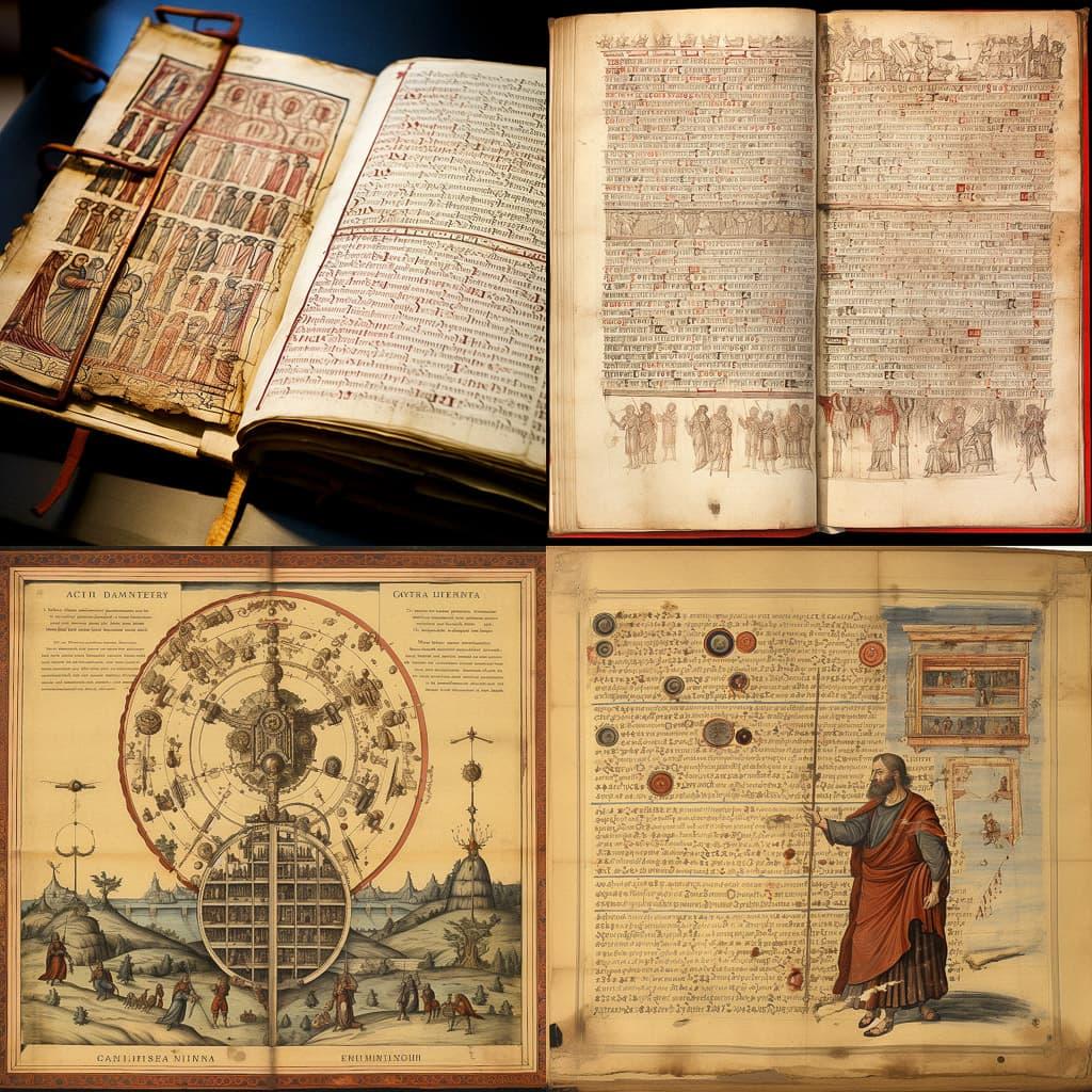 Codex Sinaiticus style, Midjourney V5.2, render 1 of 4