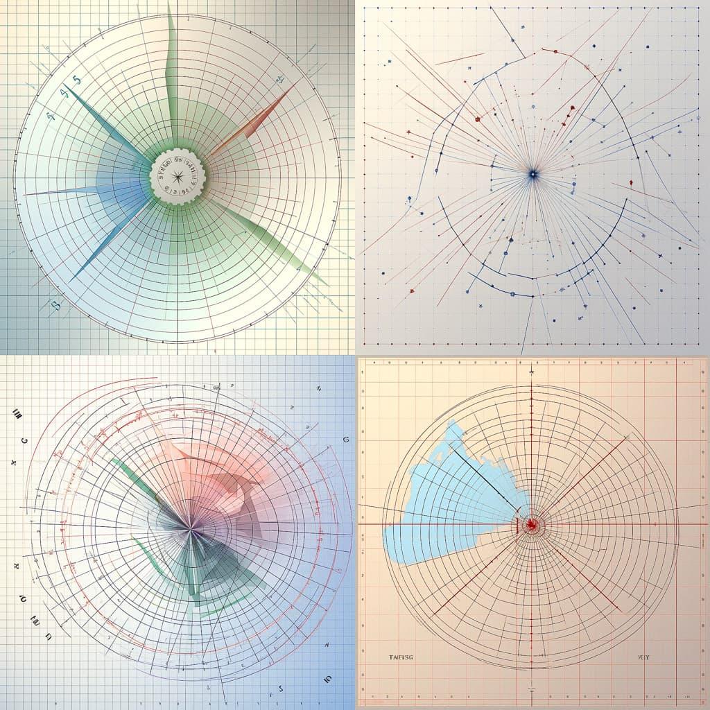 Coordinate system paper style, Midjourney V5.2, render 1 of 4