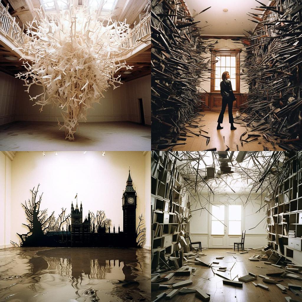 Cornelia Parker style, Midjourney V5.2, render 1 of 4