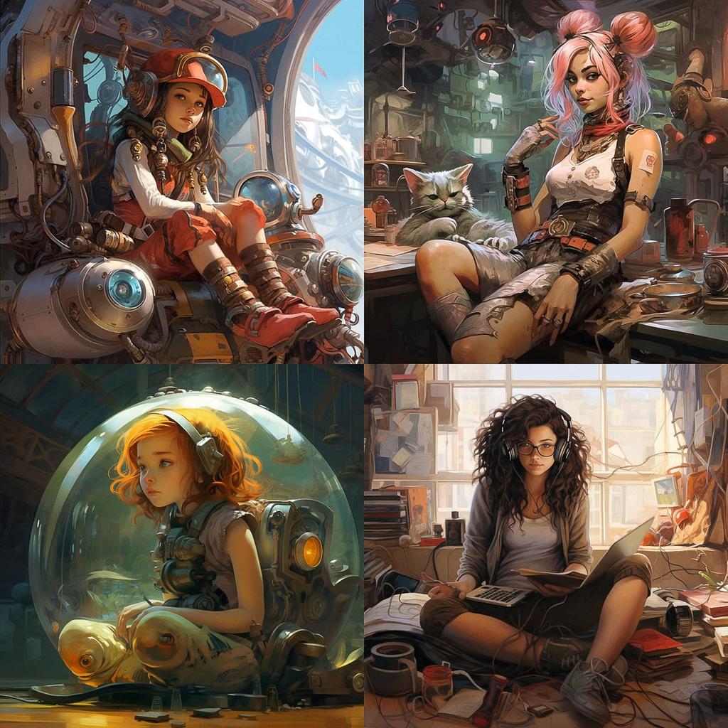 Cory Loftis style, Midjourney V5.2, render 1 of 4