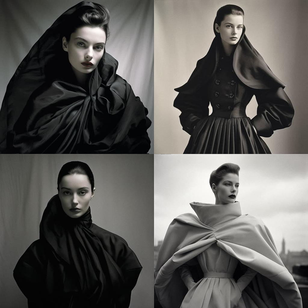 Cristobal Balenciaga style, Midjourney V5.2, render 1 of 4