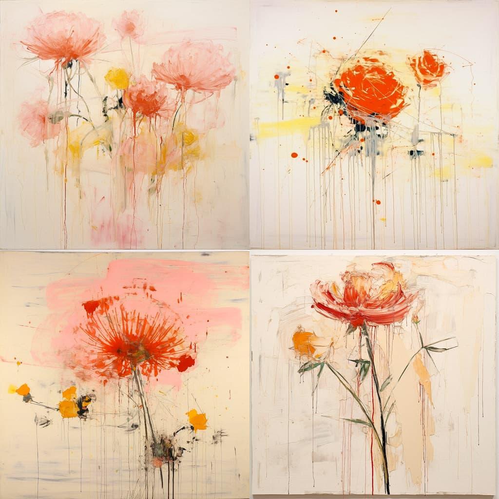 Cy Twombly style, Midjourney V5.2, render 1 of 4