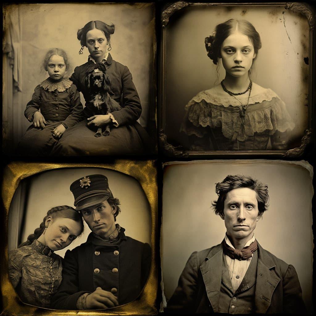 Daguerreotype style, Midjourney V5.2, render 1 of 4