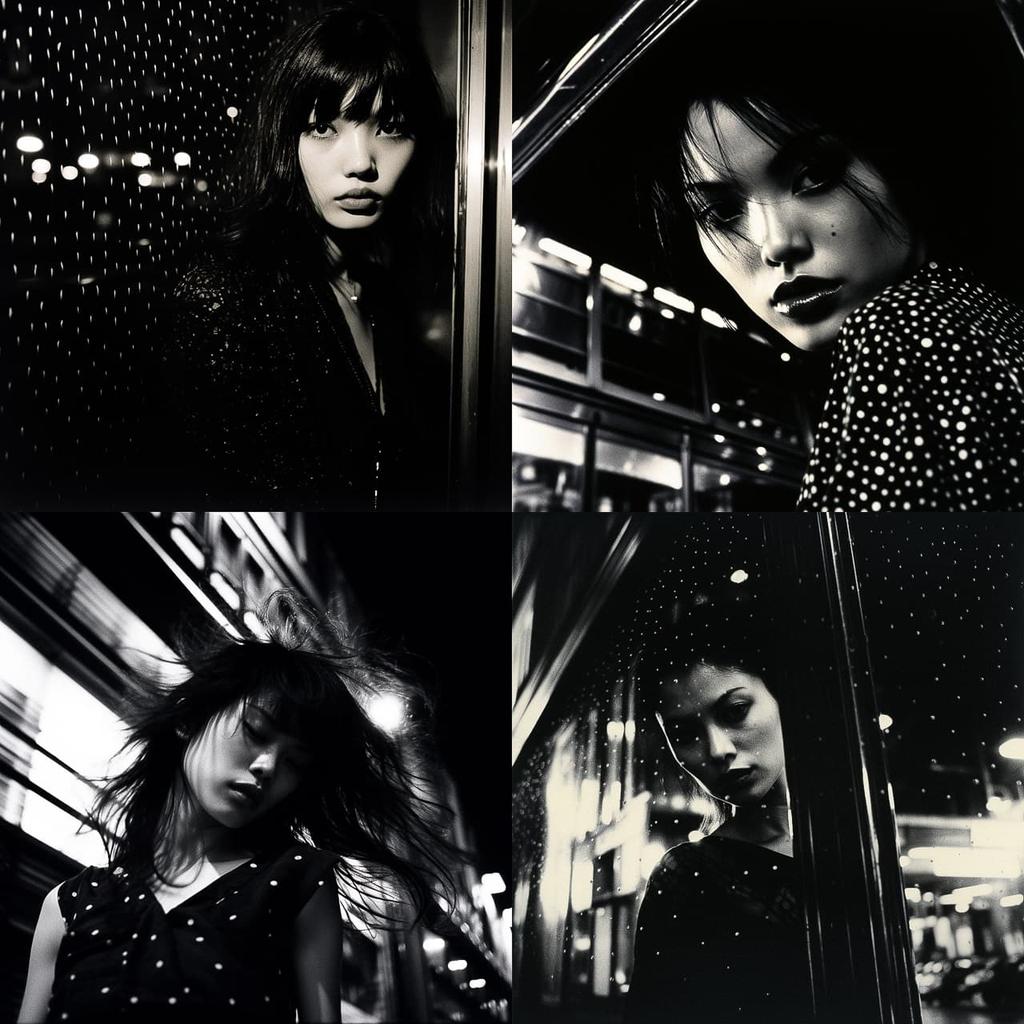 Daido Moriyama style, Midjourney V5.2, render 1 of 4