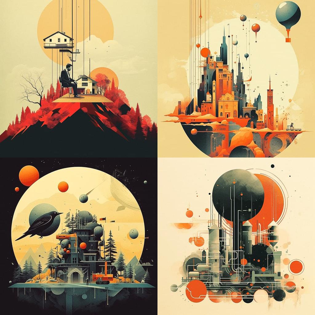 Dan Matutina style, Midjourney V5.2, render 1 of 4