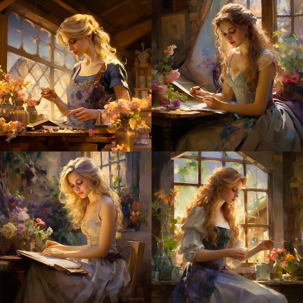 Daniel F. Gerhartz style, Midjourney V5.2, render 1 of 4