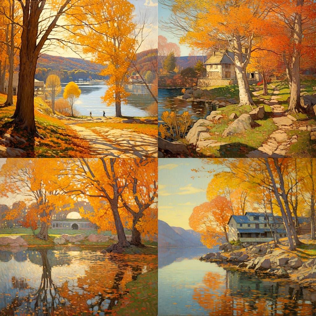 Daniel Garber style, Midjourney V5.2, render 1 of 4