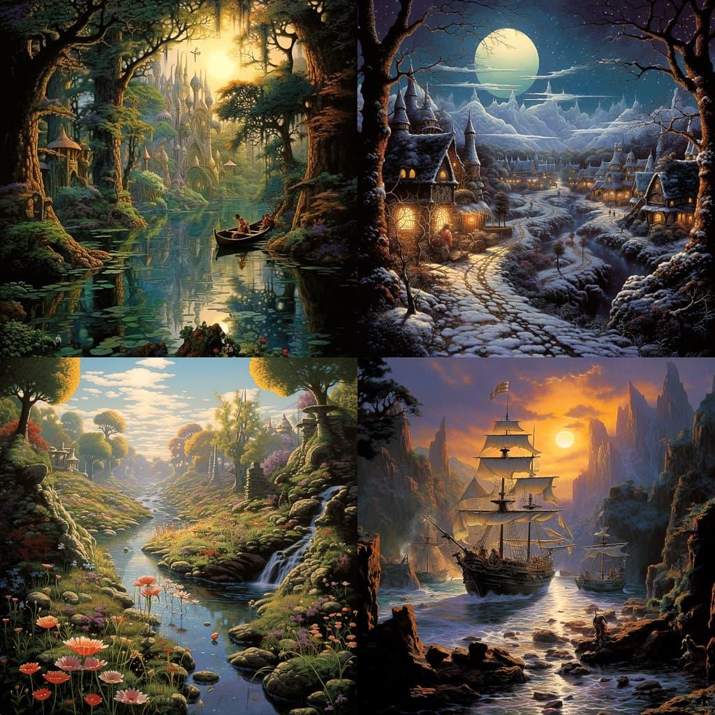 Darrell K. Sweet style, Midjourney V5.2, render 1 of 4