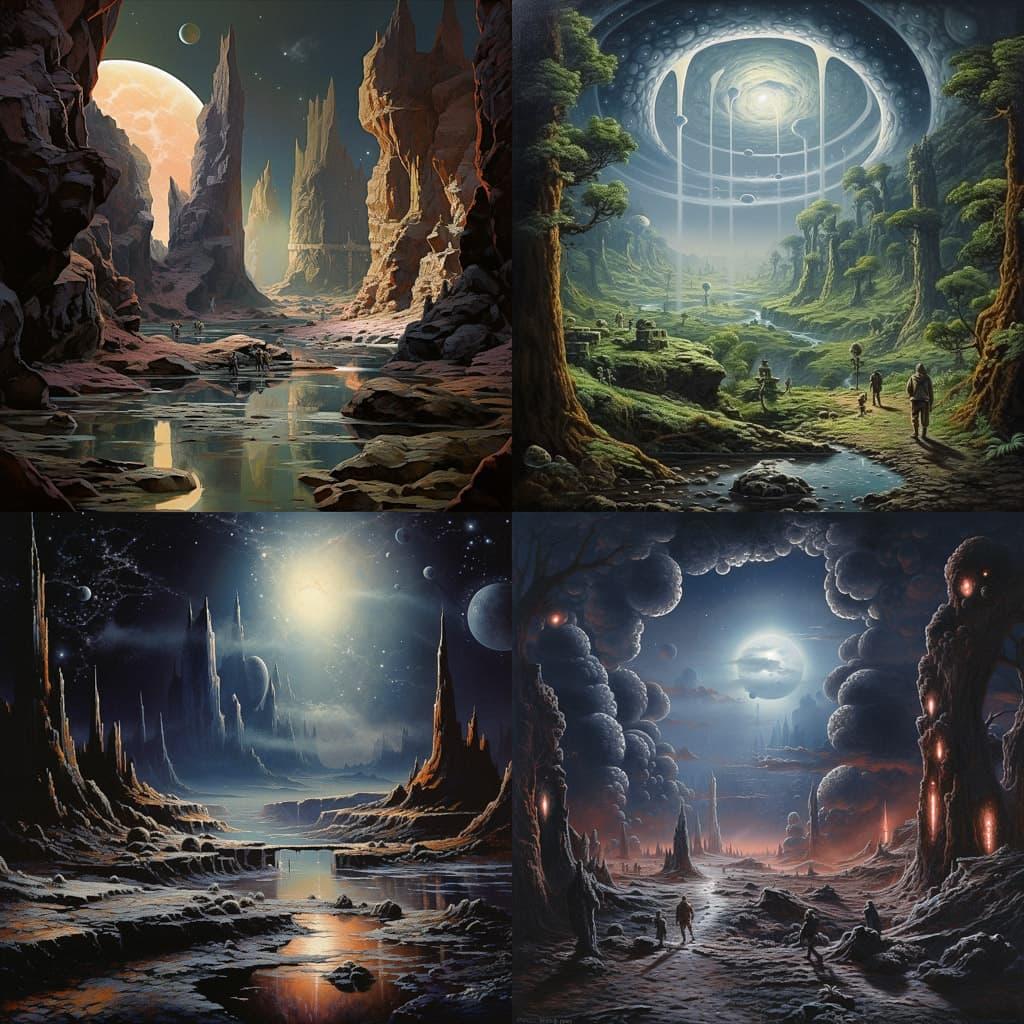 David A. Hardy style, Midjourney V5.2, render 1 of 4