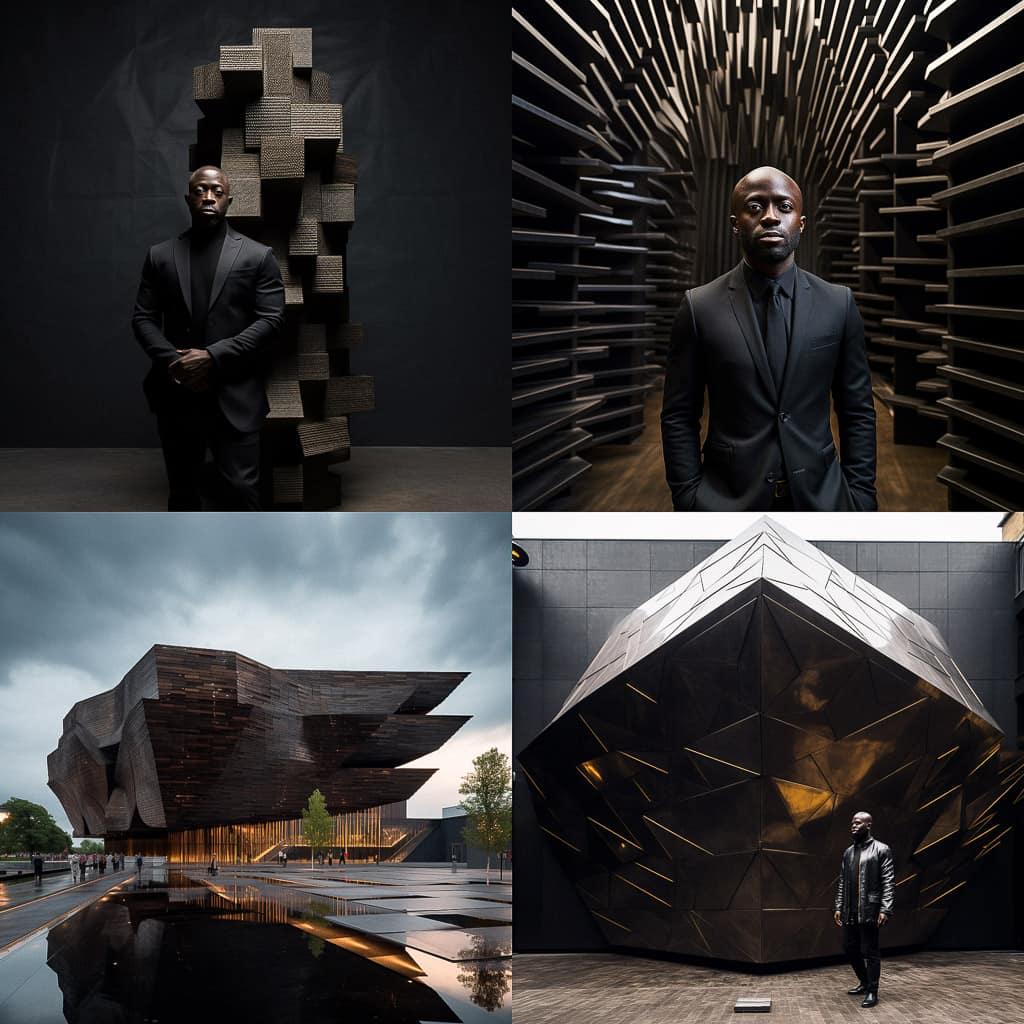 David Adjaye style, Midjourney V5.2, render 1 of 4