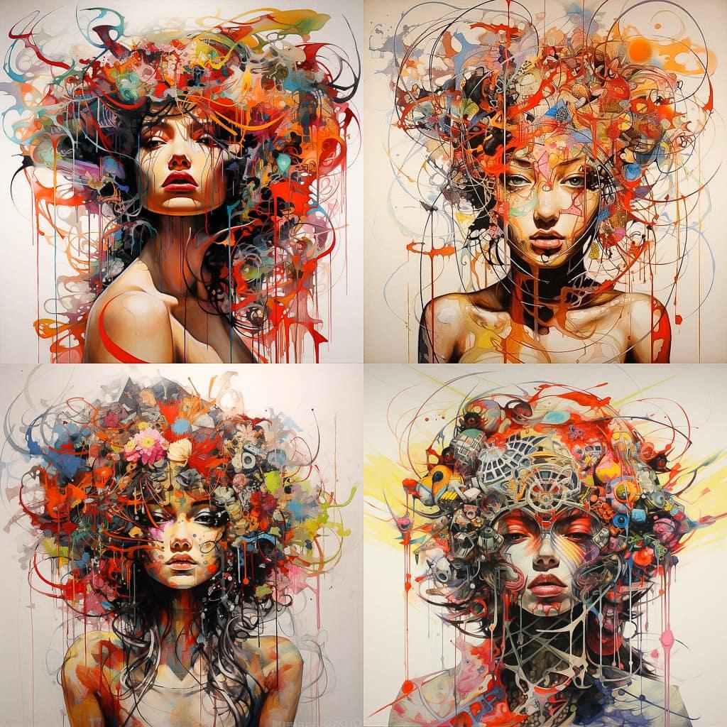 David Choe style, Midjourney V5.2, render 1 of 4