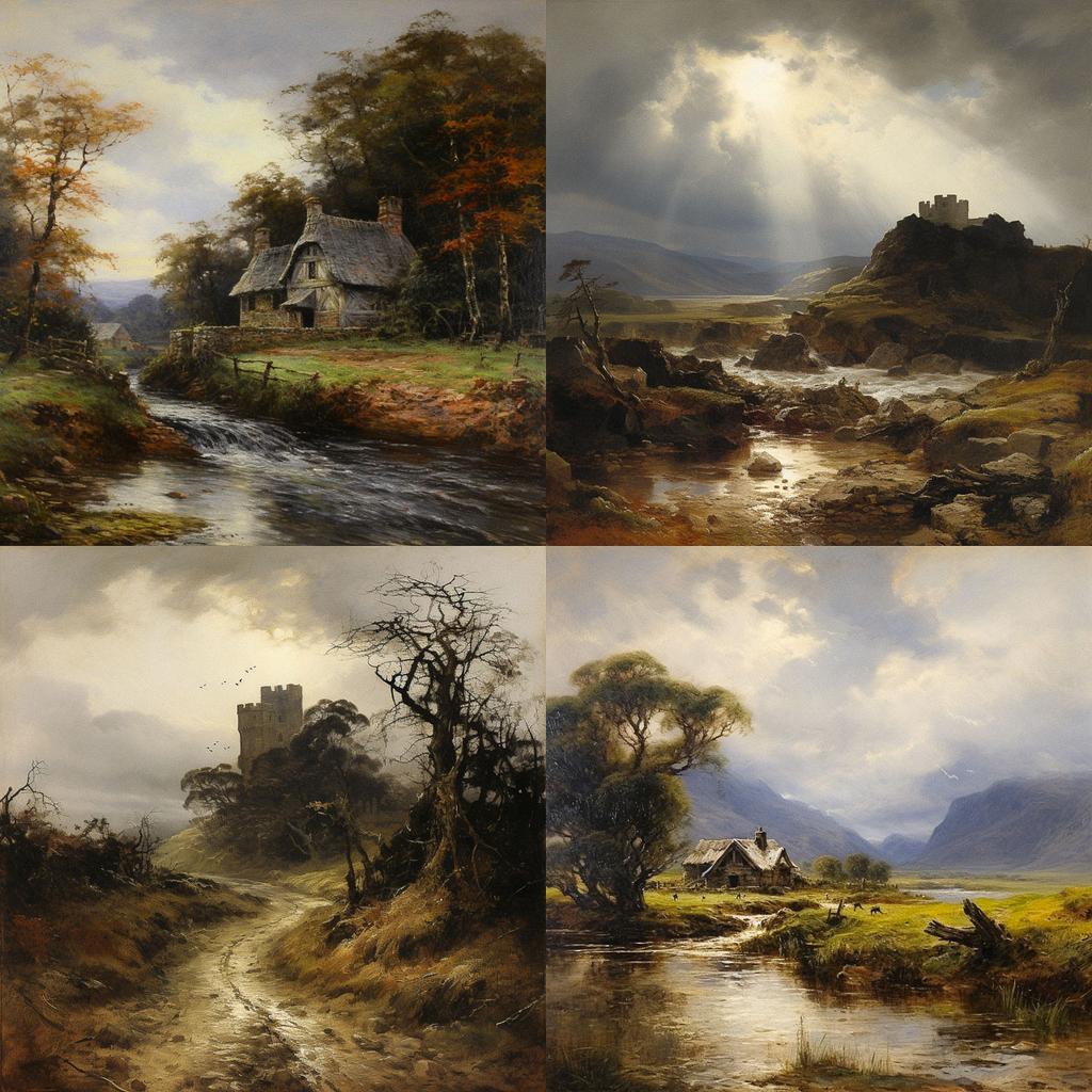 David Cox style, Midjourney V5.2, render 1 of 4
