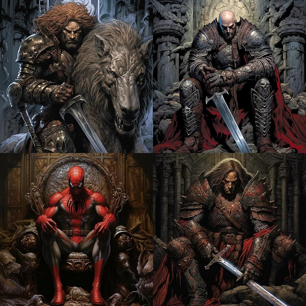 David Finch style, Midjourney V5.2, render 1 of 4