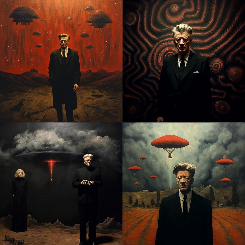 David Lynch style, Midjourney V5.2, render 1 of 4