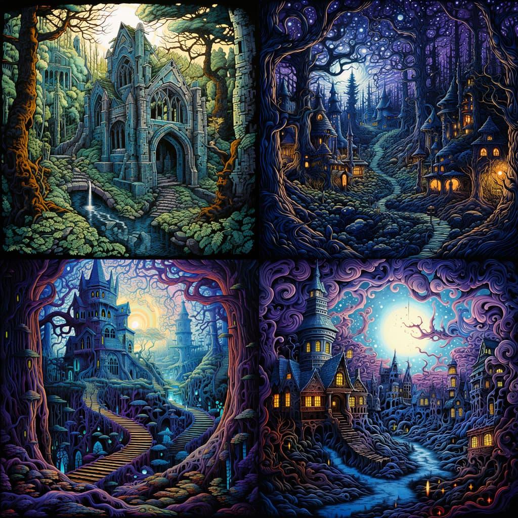 David Welker style, Midjourney V5.2, render 1 of 4