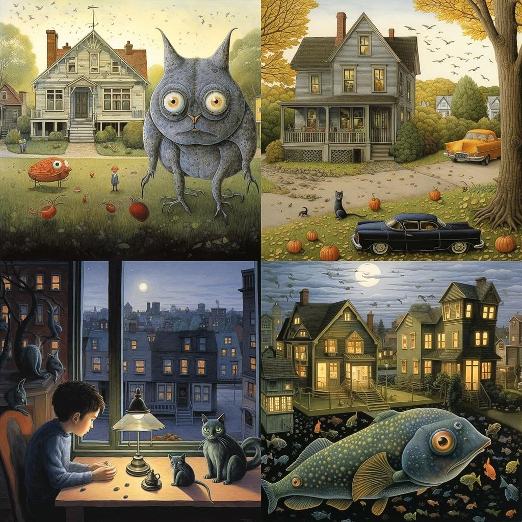 David Wiesner style, Midjourney V5.2, render 1 of 4