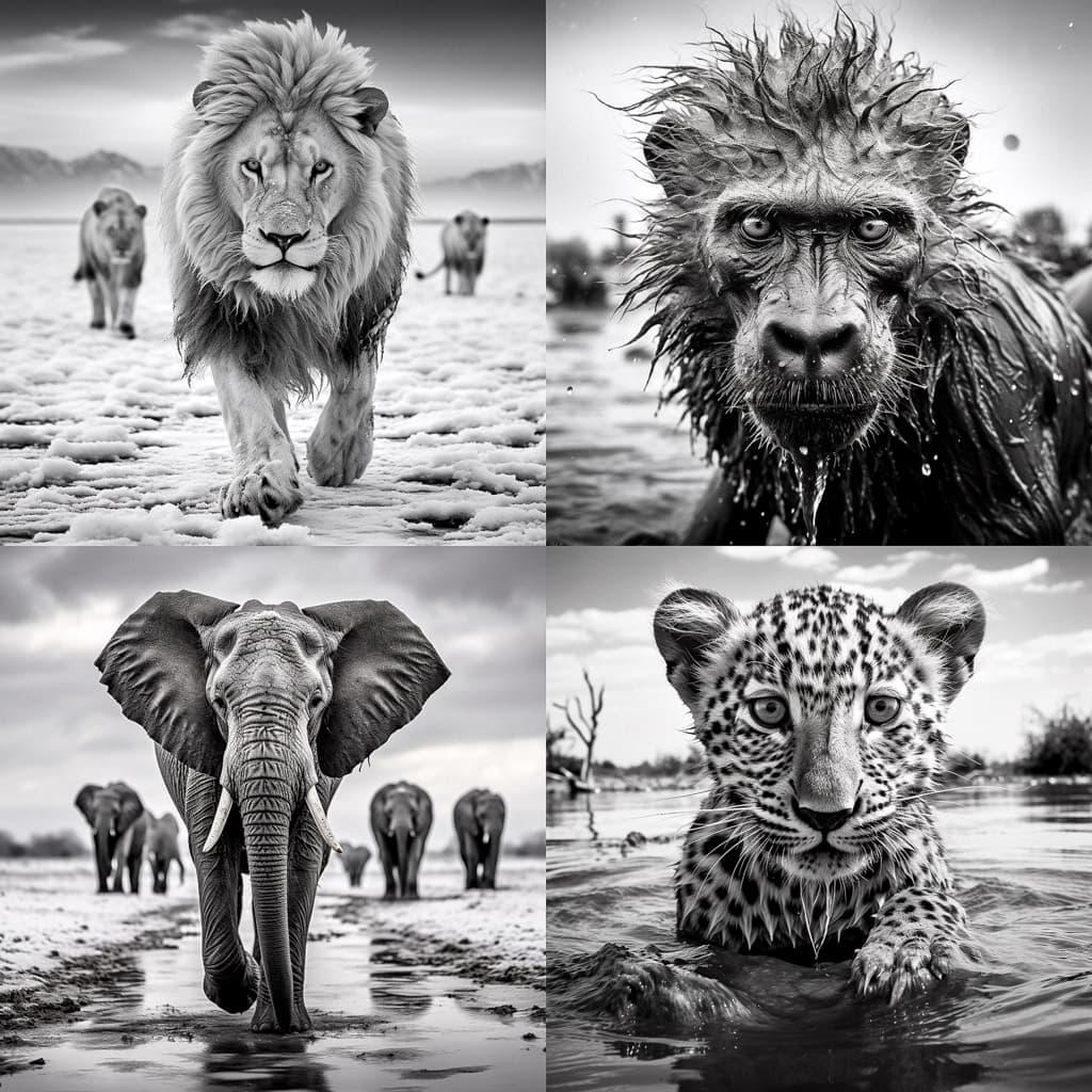 David Yarrow style, Midjourney V5.2, render 1 of 4
