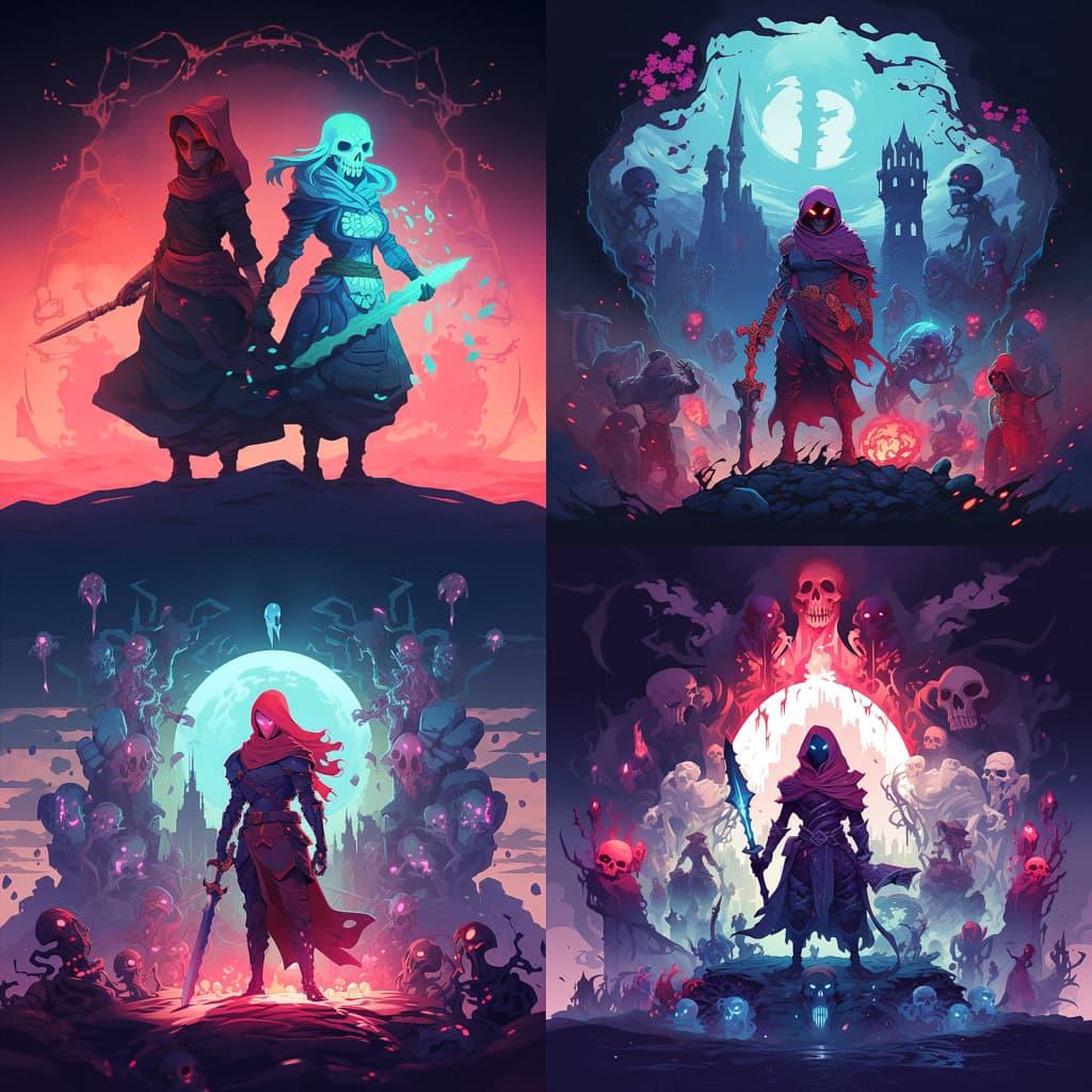 Dead Cells style, Midjourney V5.2, render 1 of 4