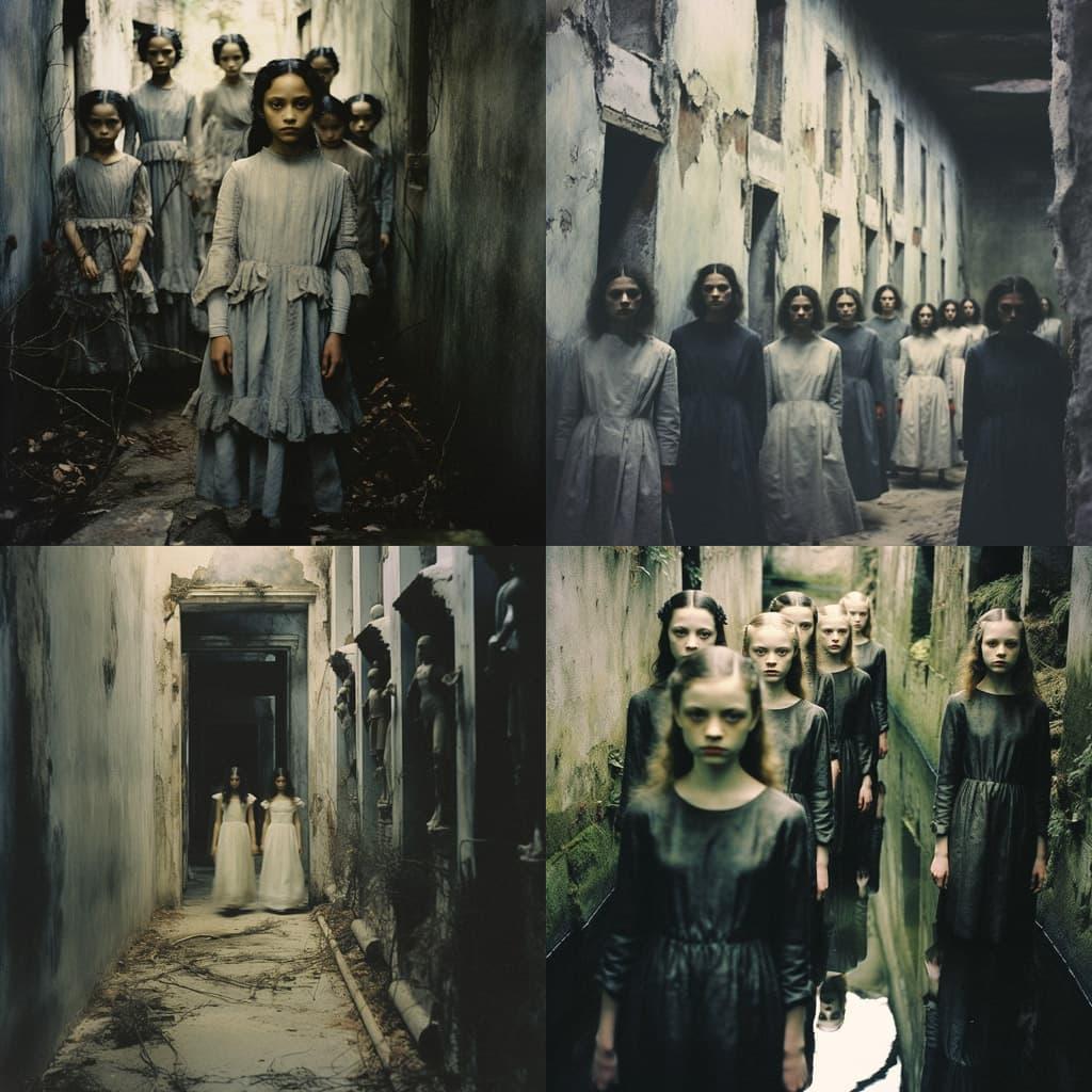 Deborah Turbeville style, Midjourney V5.2, render 1 of 4
