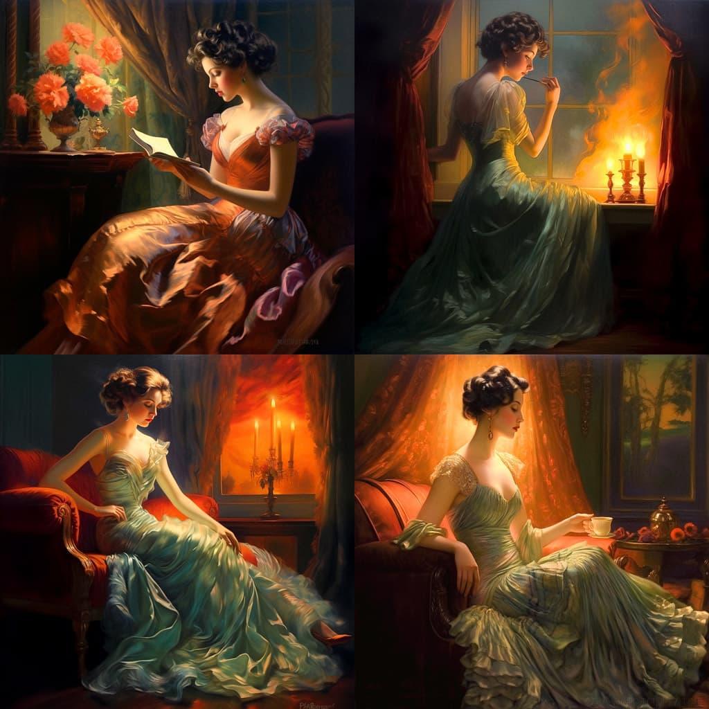 Delphin Enjolras style, Midjourney V5.2, render 1 of 4