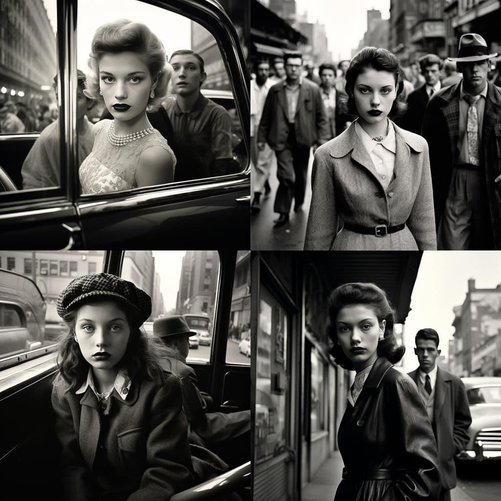 Dennis Stock style, Midjourney V5.2, render 1 of 4