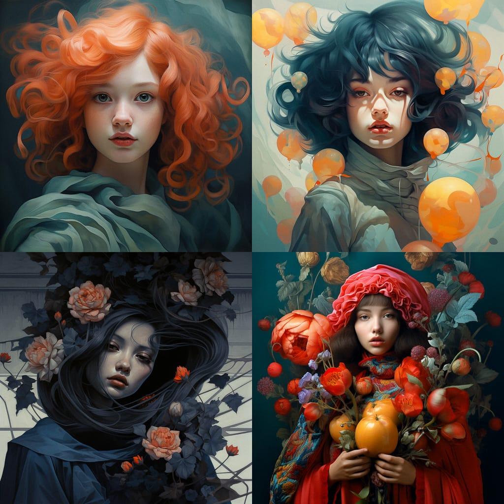Desaturated colors style, Midjourney V5.2, render 1 of 4