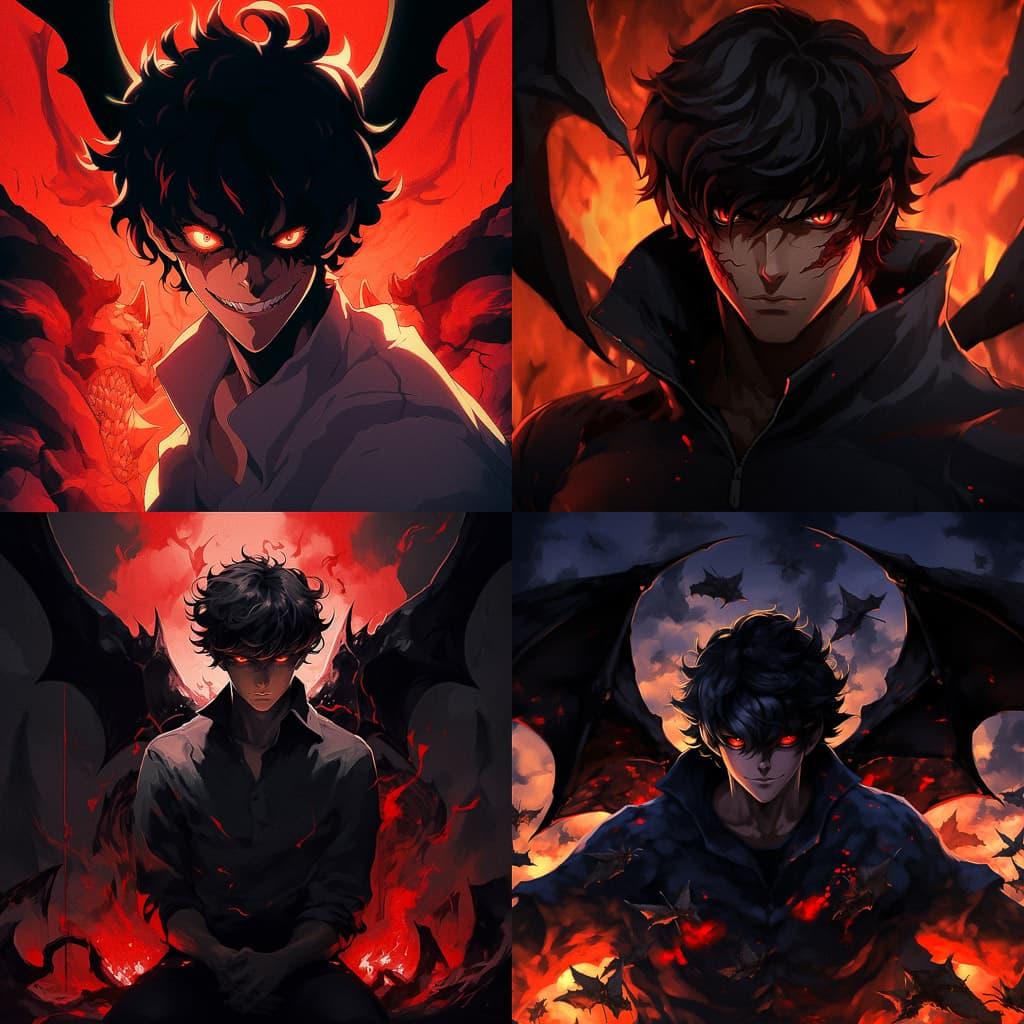 Devilman Crybaby style, Midjourney V5.2, render 1 of 4