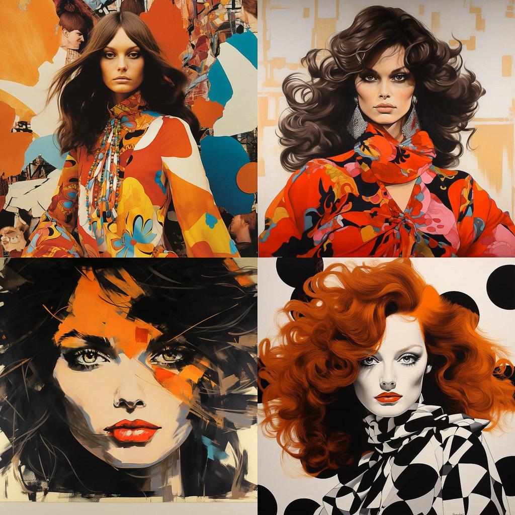 Diane von Furstenberg style, Midjourney V5.2, render 1 of 4