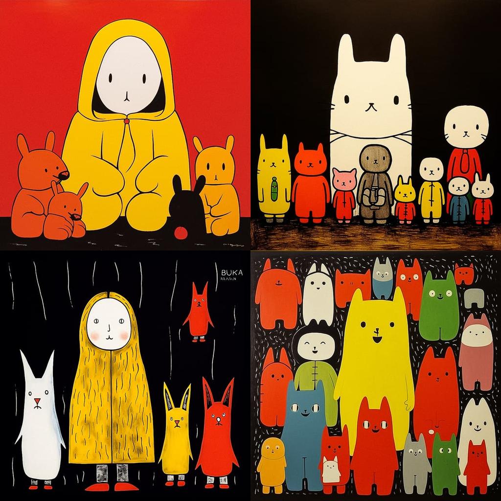 Dick Bruna style, Midjourney V5.2, render 1 of 4