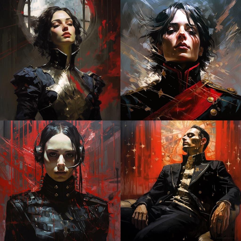 Diego Dayer style, Midjourney V5.2, render 1 of 4