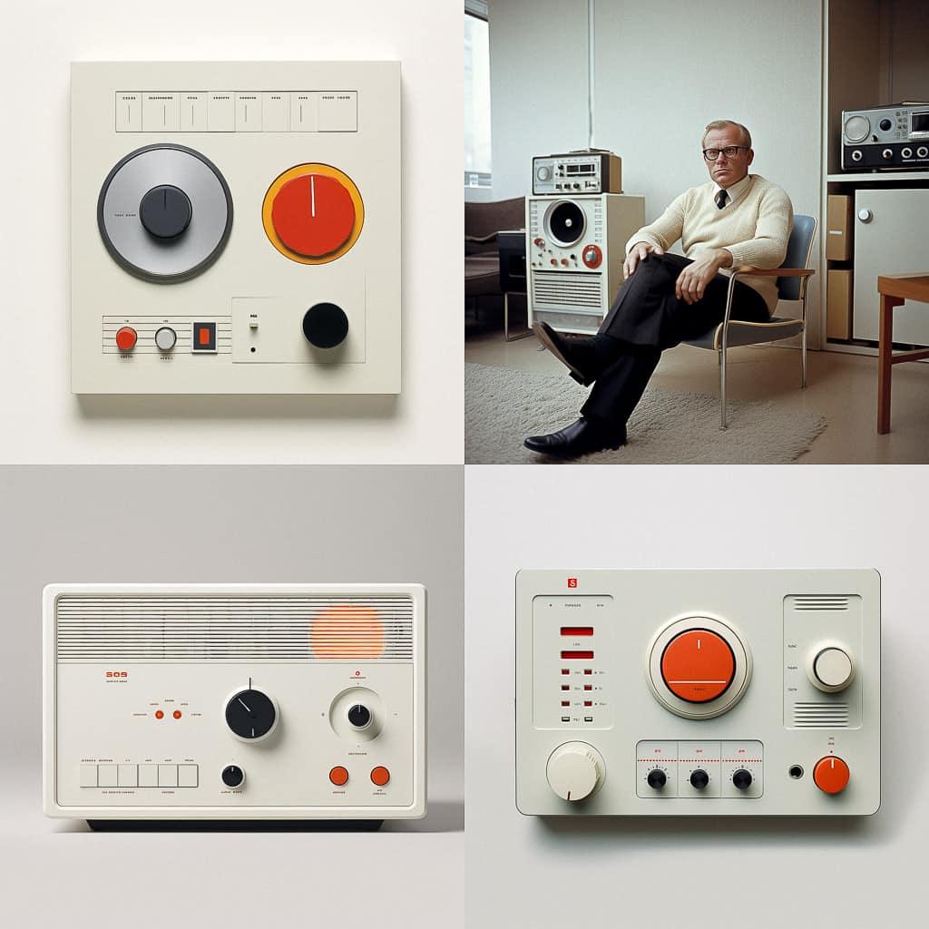 Dieter Rams style, Midjourney V5.2, render 1 of 4