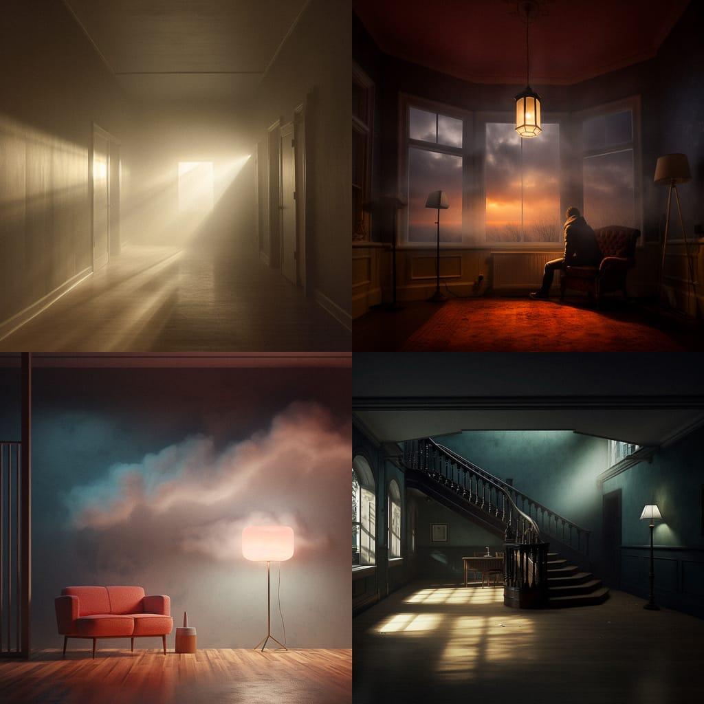 Diffused lighting style, Midjourney V5.2, render 1 of 4