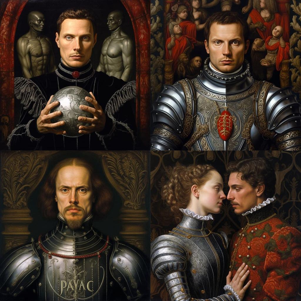 Dino Valls style, Midjourney V5.2, render 1 of 4