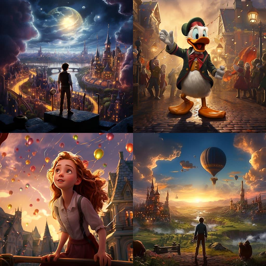 Disney Studio style, Midjourney V5.2, render 1 of 4