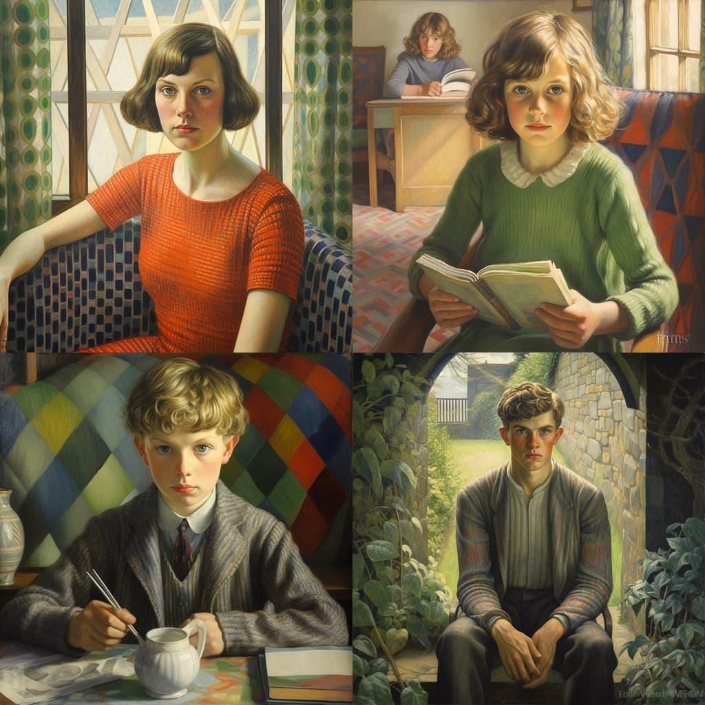 Dod Procter style, Midjourney V5.2, render 1 of 4
