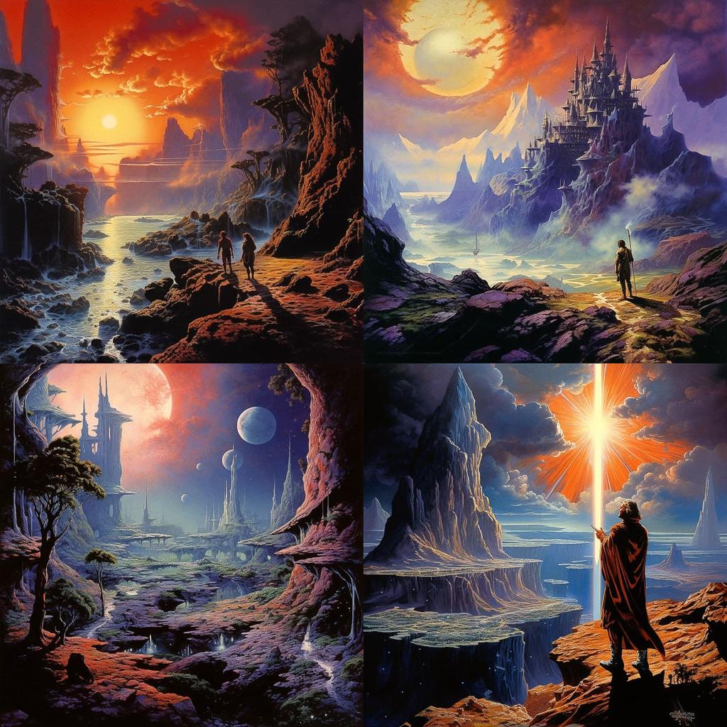 Don Maitz style, Midjourney V5.2, render 1 of 4