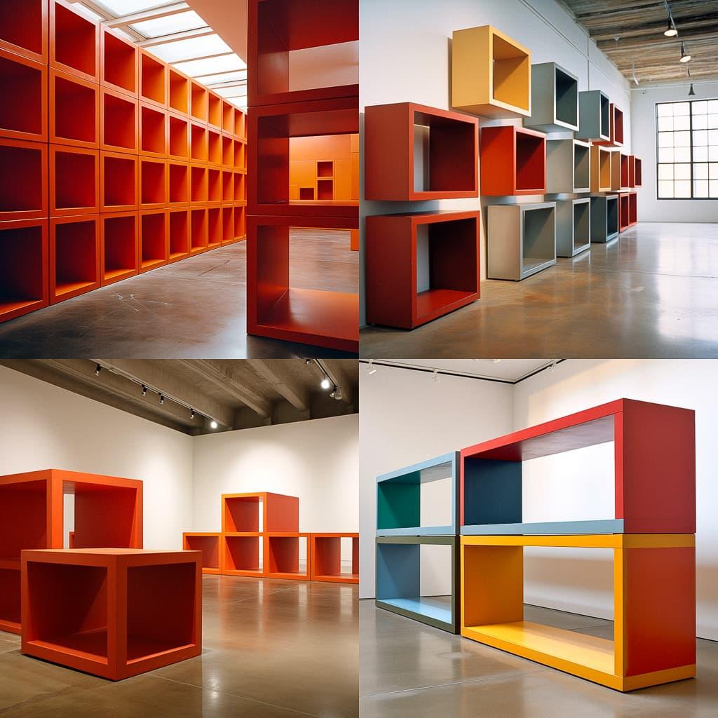 Donald Judd style, Midjourney V5.2, render 1 of 4