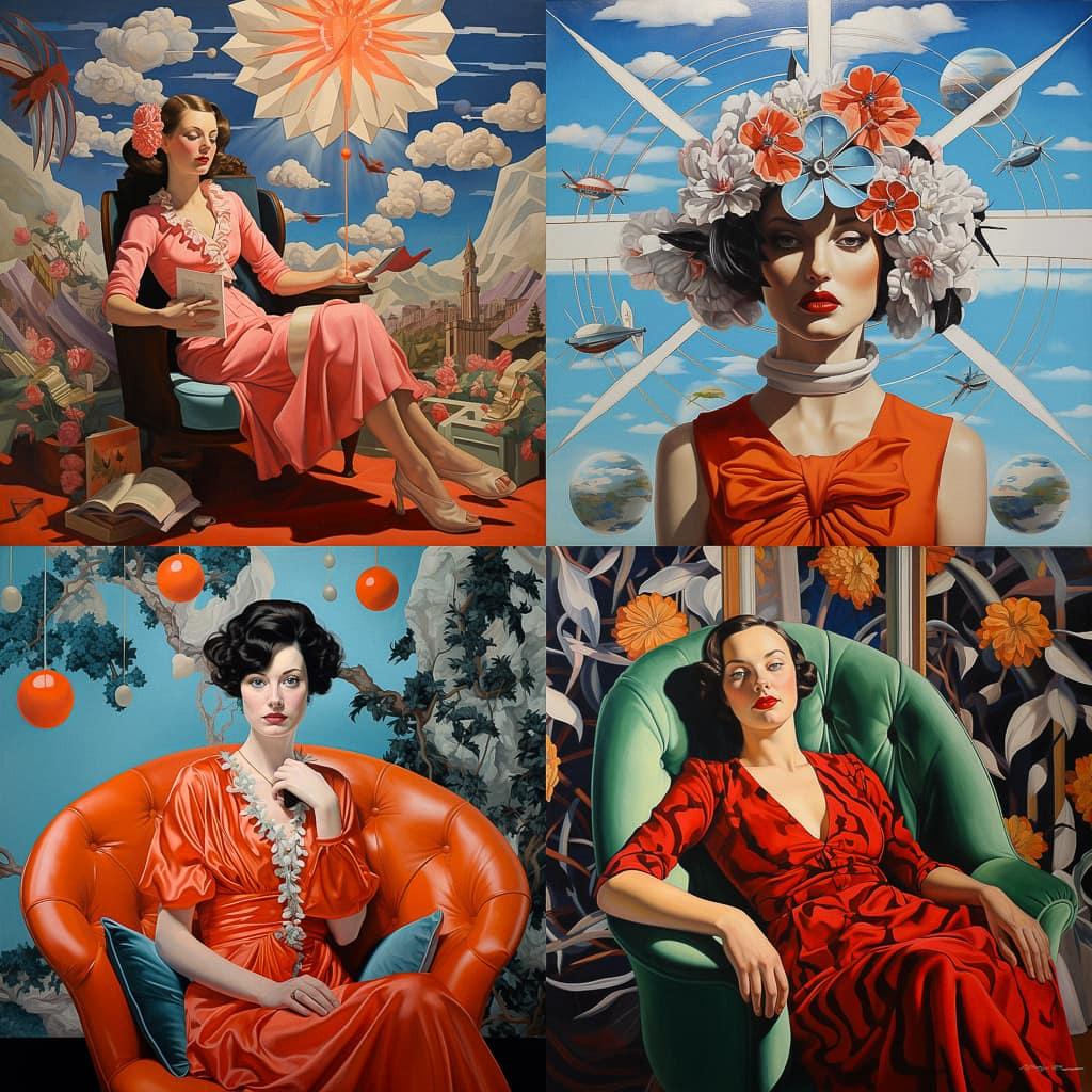 Dorothy Draper style, Midjourney V5.2, render 1 of 4