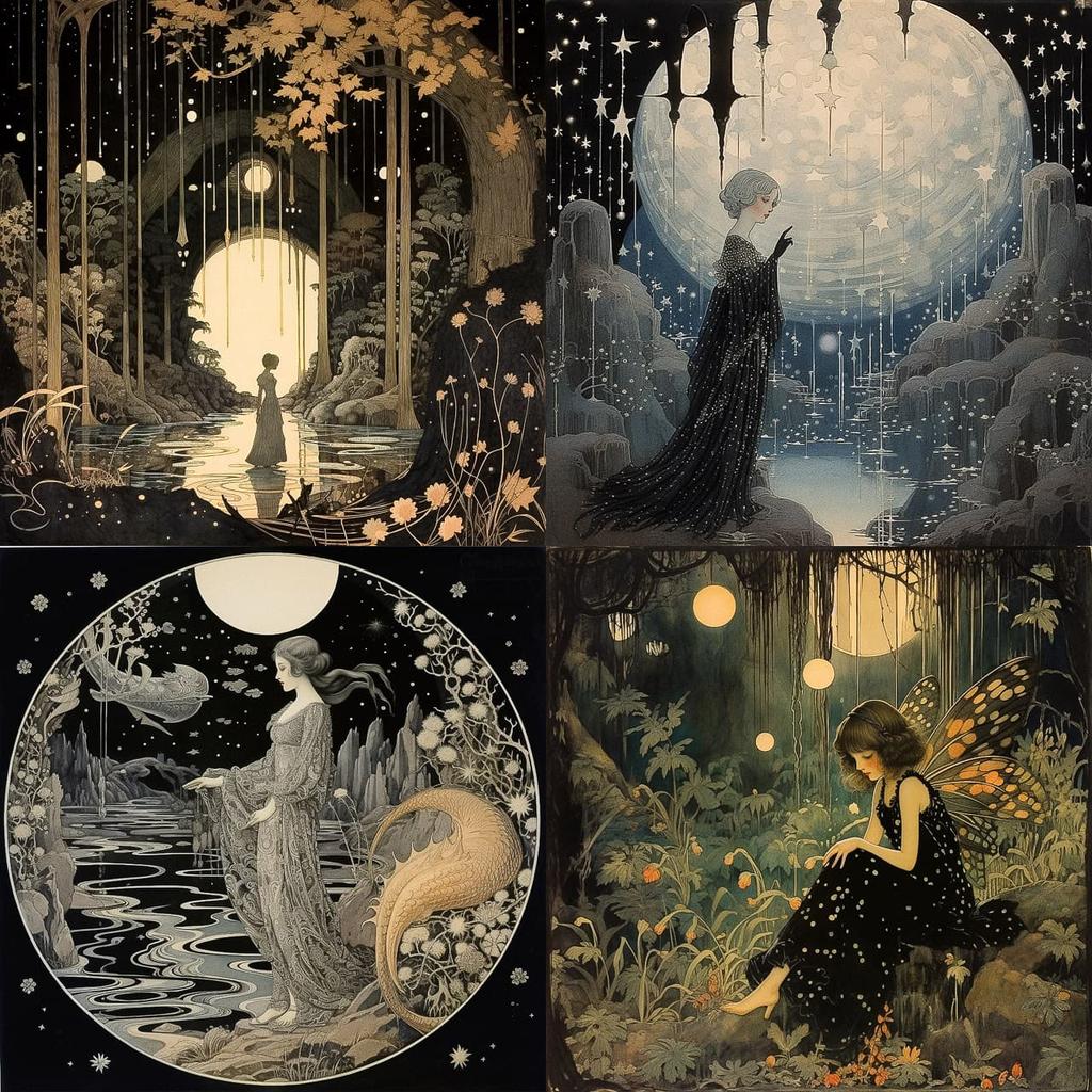 Dorothy Lathrop style, Midjourney V5.2, render 1 of 4
