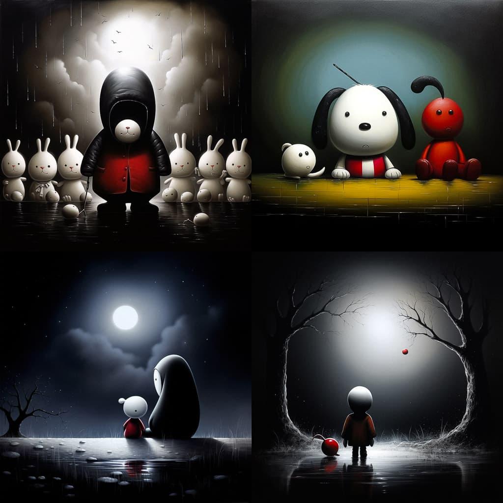 Doug Hyde style, Midjourney V5.2, render 1 of 4