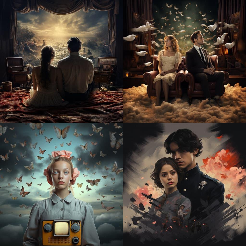 Drama movie style, Midjourney V5.2, render 1 of 4