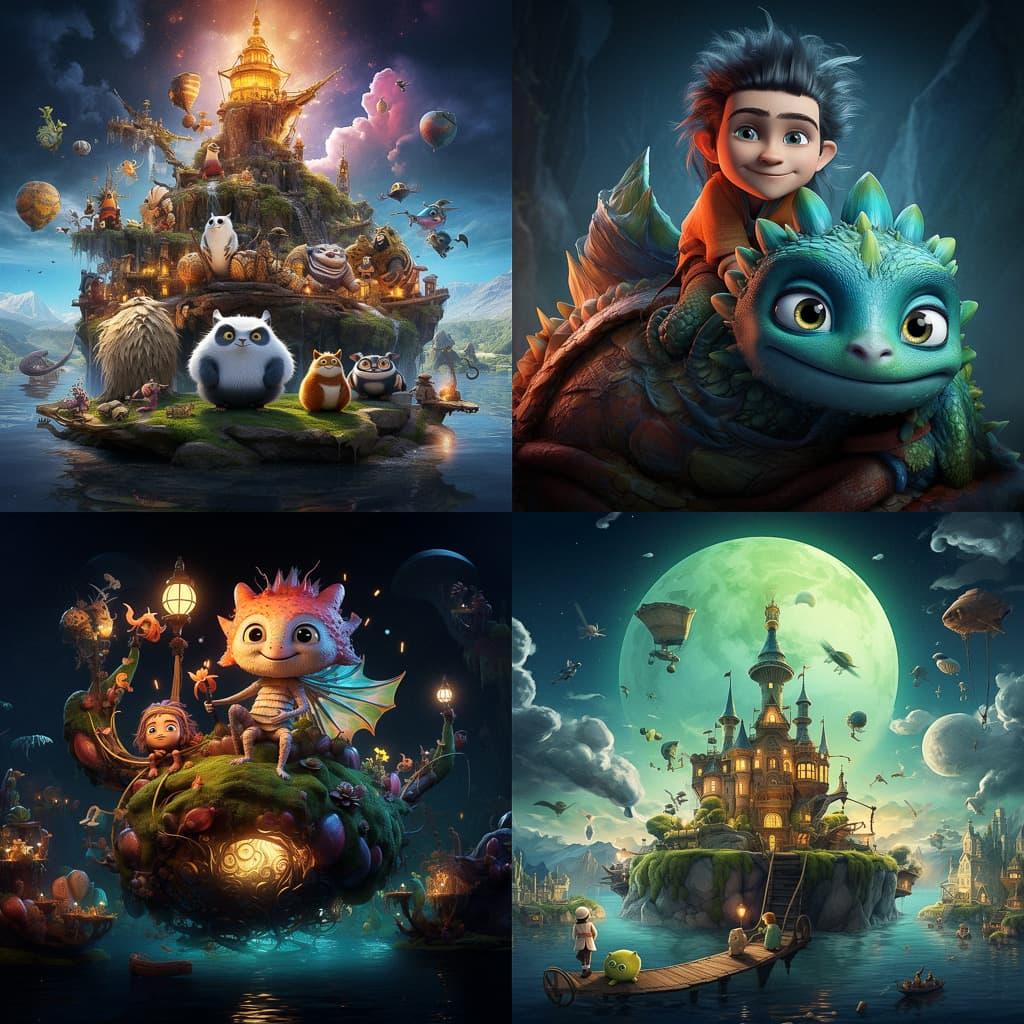 Dreamworks style, Midjourney V5.2, render 1 of 4