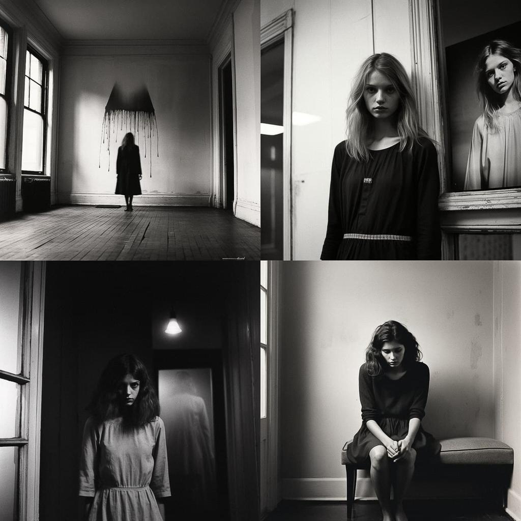 Duane Michals style, Midjourney V5.2, render 1 of 4