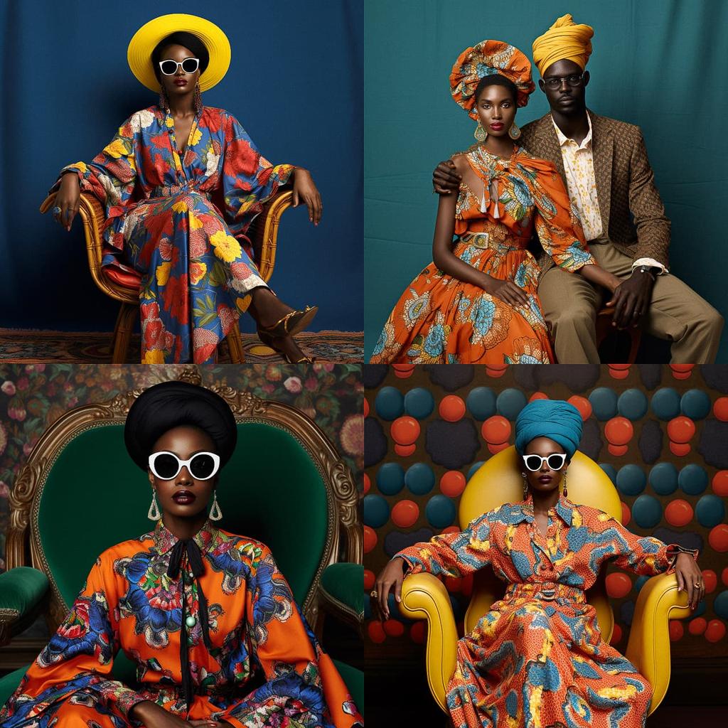 Duro Olowu style, Midjourney V5.2, render 1 of 4
